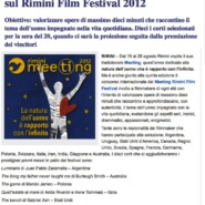 “Meeting, i riflettori si accendono sul Rimini Film Festival 2012 “